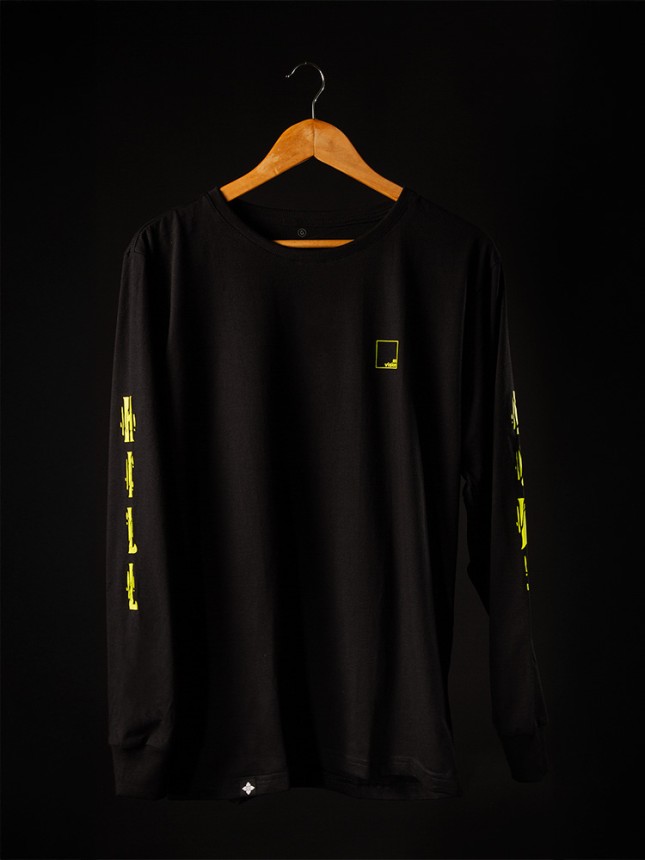 Camiseta "Ripper" Manga Longa - Preta