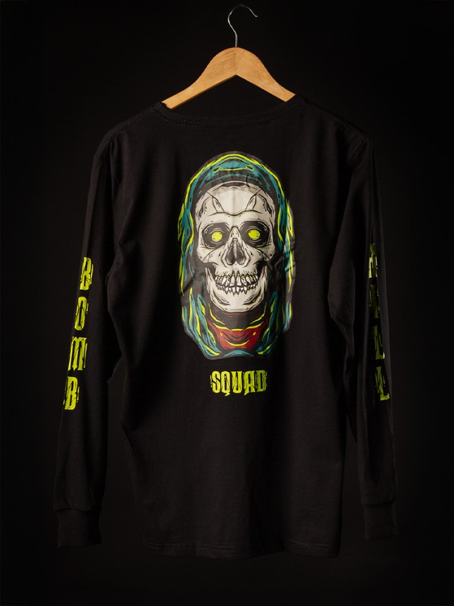 Camiseta "Ripper" Manga Longa - Preta