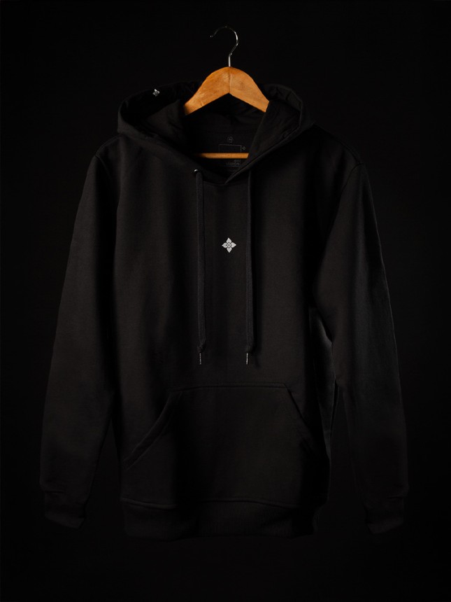 Moletom "Essential" Canguru - Preto Bordeau