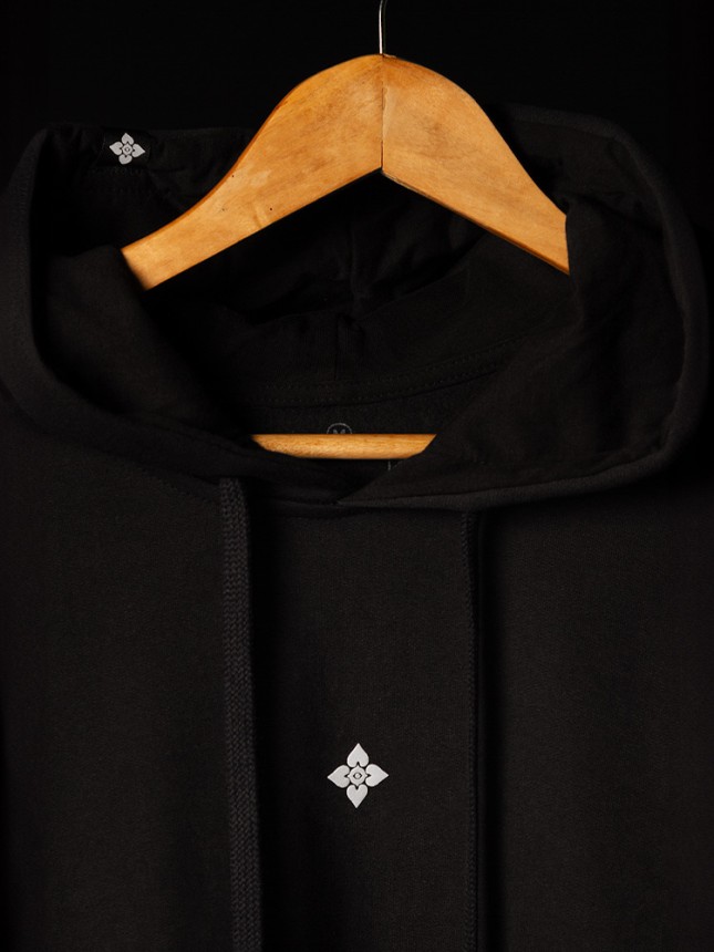 Moletom "Essential" Canguru - Preto Bordeau